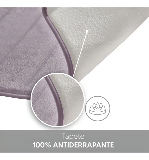 Tapete De Banheiro Antiderrapante Macio Holtter Home Design Super Soft 60x40cm - Image 7