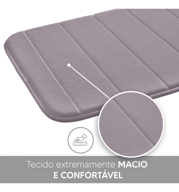 Tapete De Banheiro Antiderrapante Macio Holtter Home Design Super Soft 60x40cm - Image 6