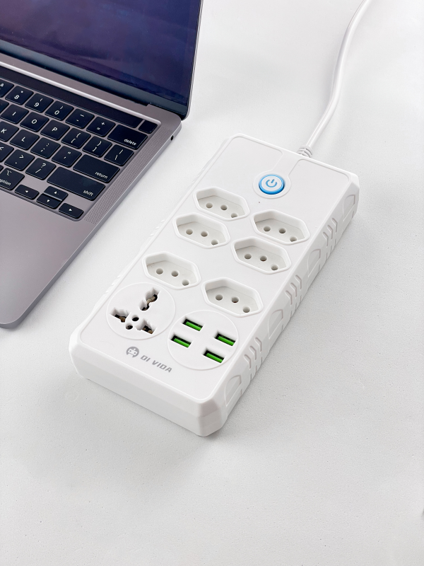 Extensão Filtros de Linha - 6 Tomadas, 4 Usb e 1 Tomada Universal - 2 Metros - Image 7