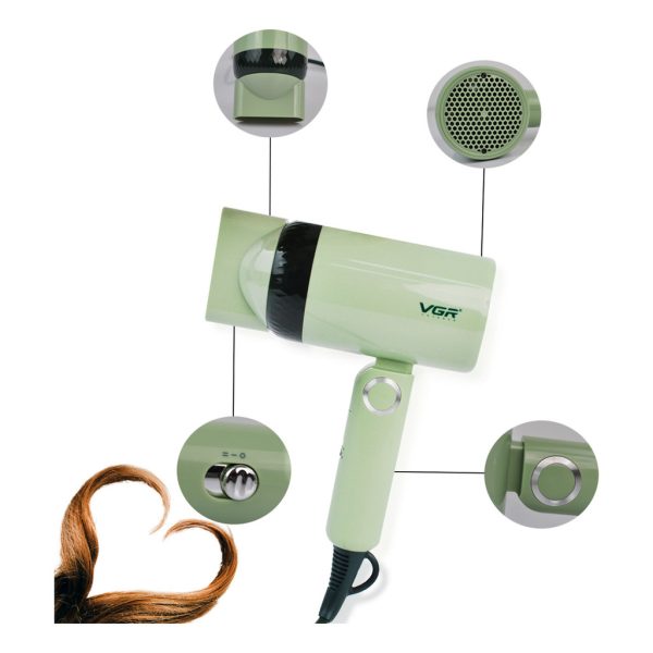 Secador De Cabelo Yager Profissional 1200w Cabo 1,8m Vgr - Image 6