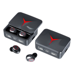 Fone Bluetooth M90 PRO 5.3 sem fio TWS à prova d'água, Modo Gamer, Design em S