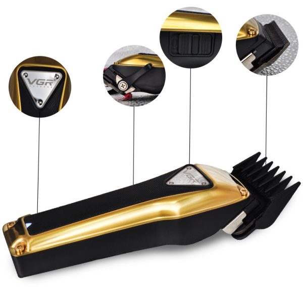 Máquina de cortar cabelo profissional - Kit 6 Pentes - Sem Fio - Image 5