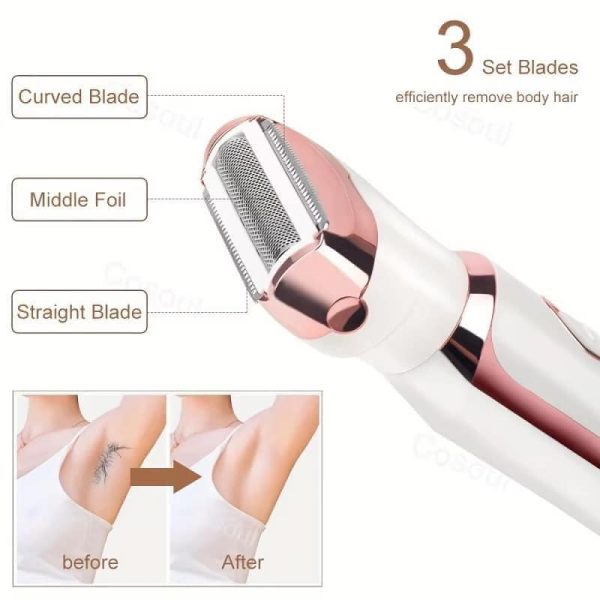 Depilador Feminino Profissional Lady Shaver Kemei Original 4 em 1 - Image 9