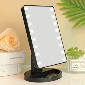 Espelho De Mesa 22 Leds Portátil