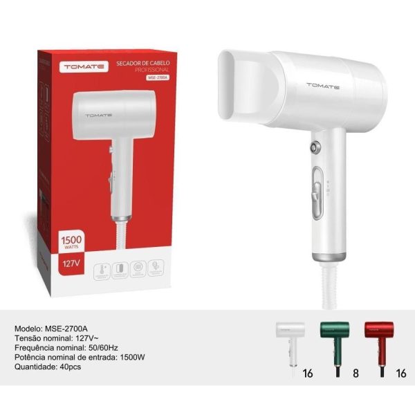 Secador de Cabelo Profissional 1500W TOMATE - Image 9
