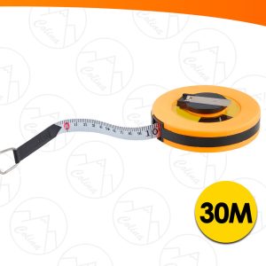 Trena Longa Fita Métrica 30 Metros 20mm Profissional Fibra De Vidro