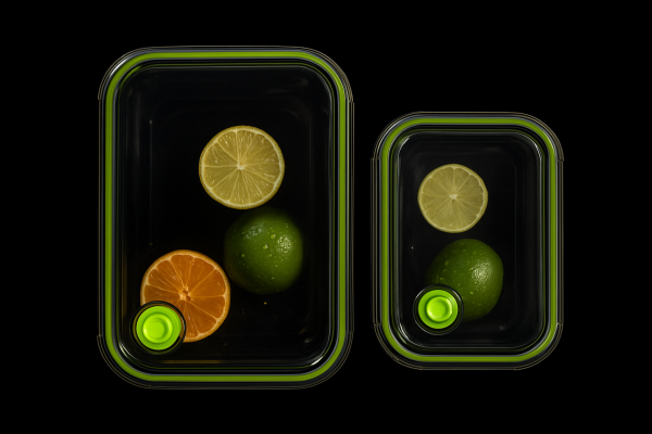 Kit com 2 Marmitas de Vidro (1040 ml + 370 ml) – Ideais para Micro-ondas e Lava-louças!