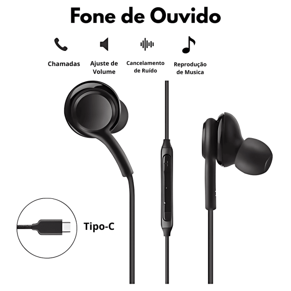 Fone de Ouvido Tipo-C - Image 2
