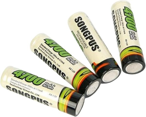 Pilha Recarregável 4700mah Aa Songpus - Image 3
